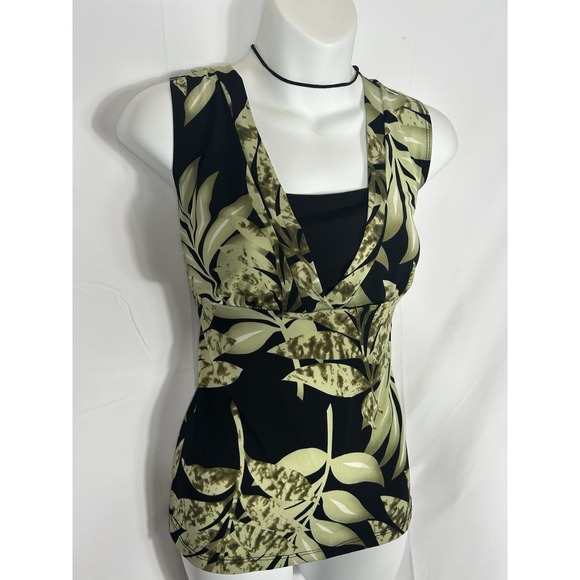 Vintage USA Deadstock Y2K Babydoll Top Size M Green Boho Fairy Grunge Whimsigoth - Picture 3 of 14